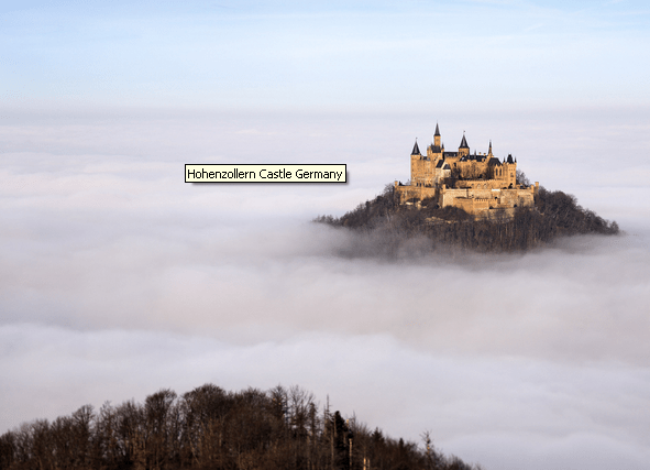 Hohenzollern Castle in Southern Germany