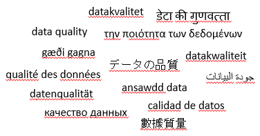 data quality in different languages