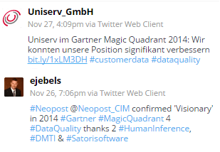 Magic Quadrant for Data Quality Tools 2014
