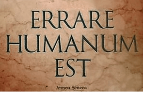 Errare humanum est